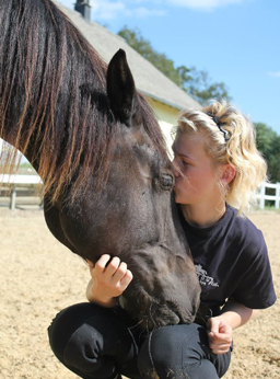 Welsh Cob Valando en Anne